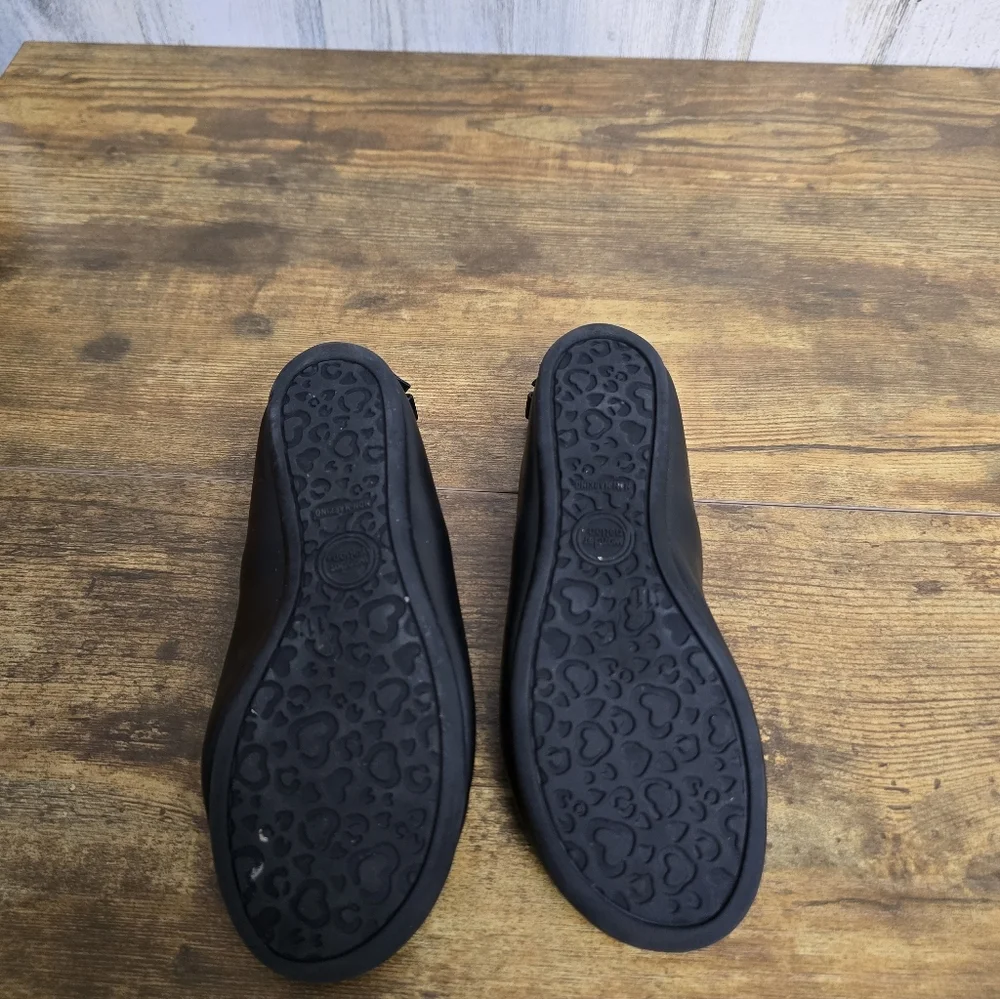 Wonder Nation Memory Foam Toddler Girls Black  Flats Size 11